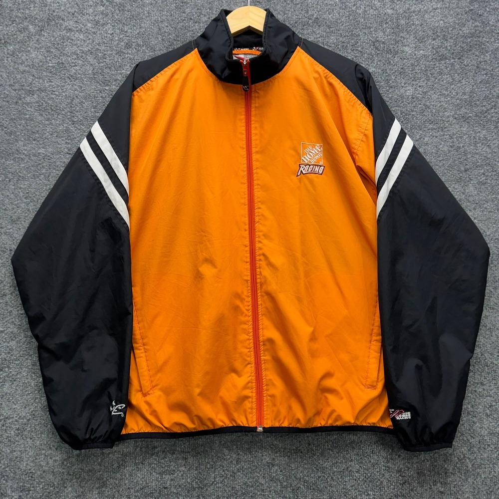 Chase Authentics Home Depot Racing Jacket Men's Size M Orange Black NASCAR